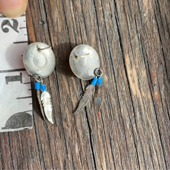 Native American feather earrings - Picture 5 of 6